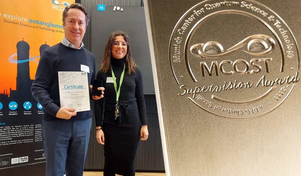 Ignacio receives the IMPRS & MCQST Supervision Award 2025