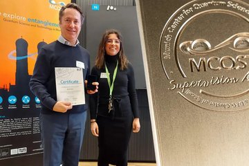 Ignacio receives the IMPRS & MCQST Supervision Award 2025