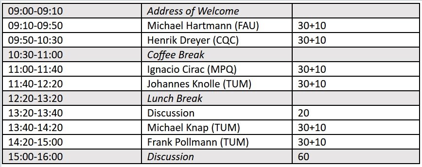 Equahumo meeting schedule